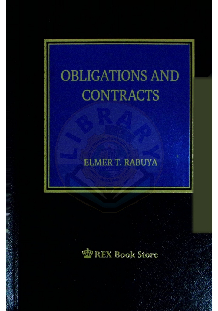 Obligations and Contracts by Rabuya 2019